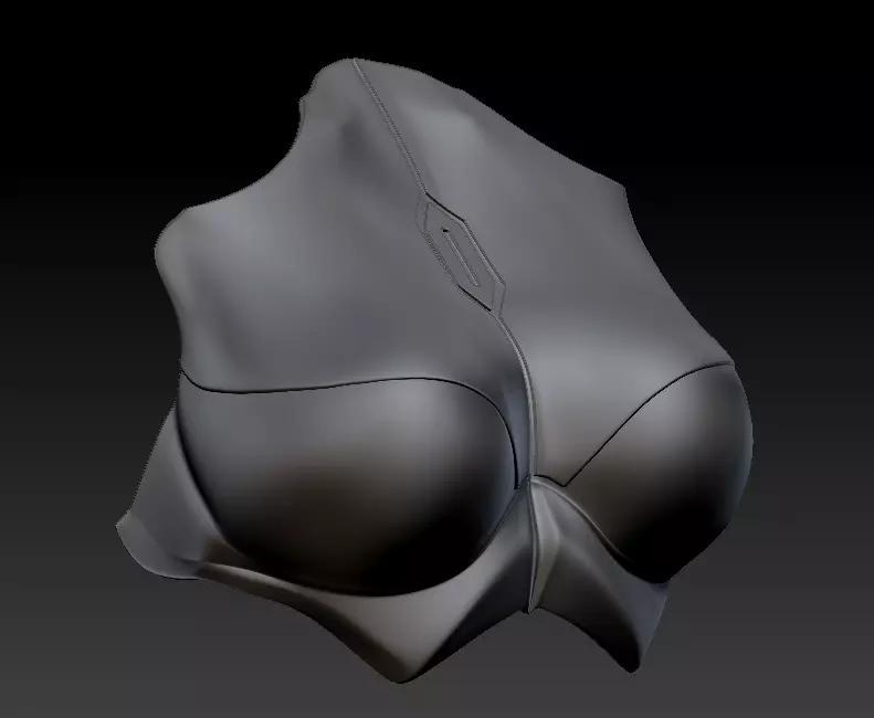 Female Mandalorian Chest armor plate Mando Beskar Sabine 3D