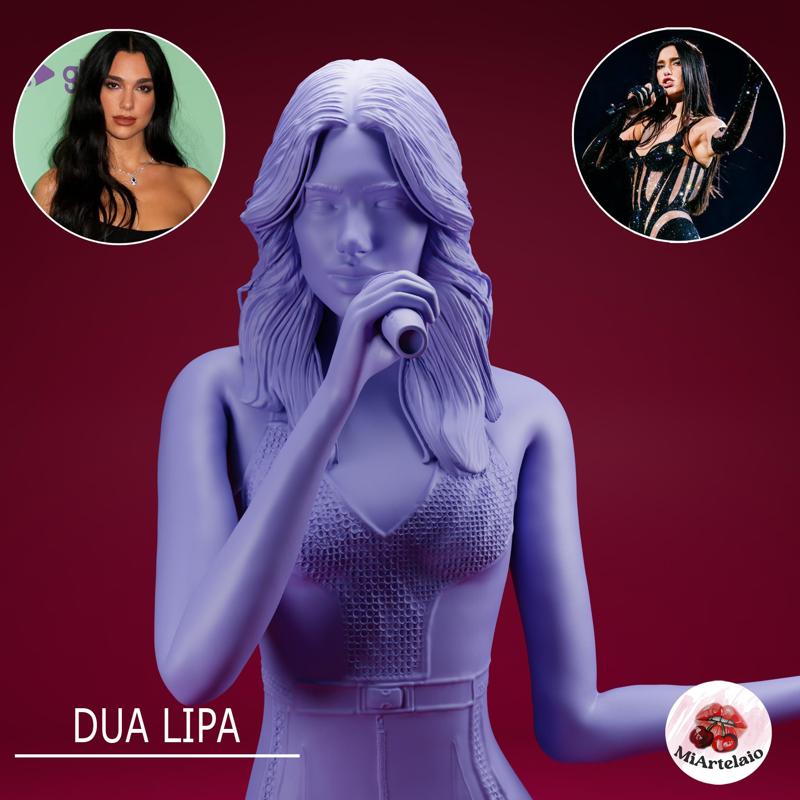 Dua Lipa 3D Figure - Full Body STL Model for Printing