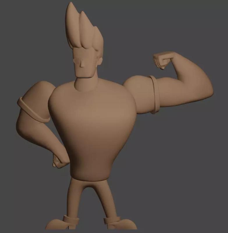Johnny Bravo printable model
