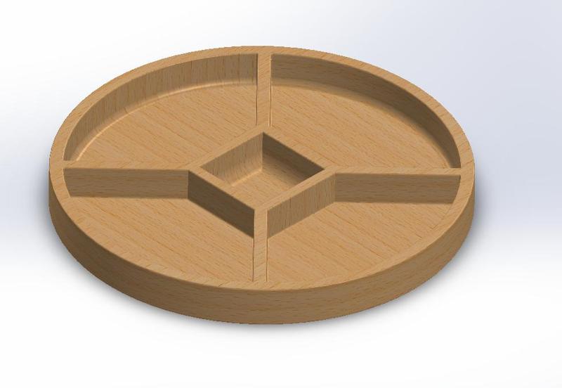 Round Tray – 300x30mm – 3D Printable Organizer