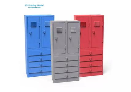 Locker with drawers