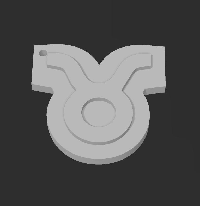 Taurus keychain necklace HD 9