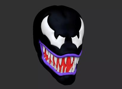 Venom Animated series 1994 head sculpt for figure