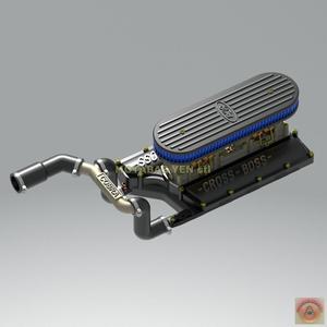 FORD CROSS BOSS for engine 351w- INTAKE MANIFOLD