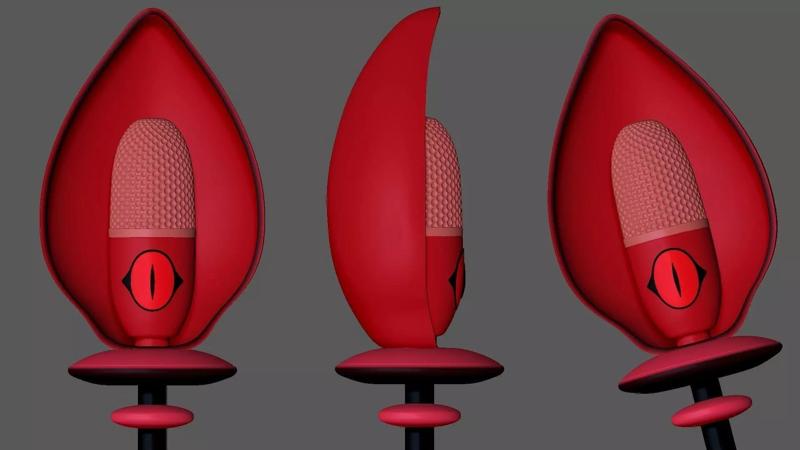 ALASTOR HAZBIN HOTEL MICROPHONE