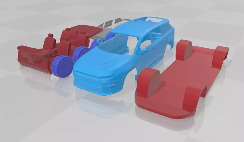 Jeep Wagoneer S 2024 - Separate Parts STL Model