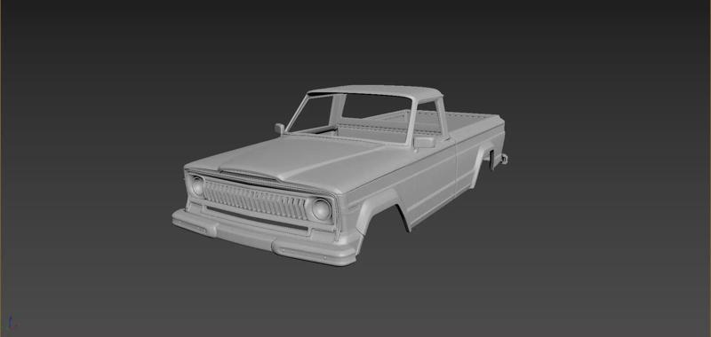 Jeep J10 1977 Body For Print