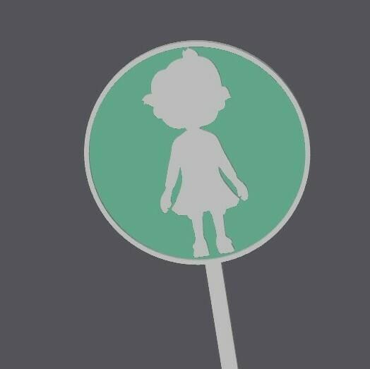 Cocomelo Duo - Cupcake Topper - Yoyo