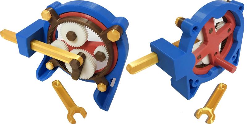 Mechanical principles Toy I (Rotary piston mechanism)