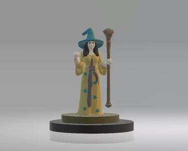 Female Wizard  3d printable model