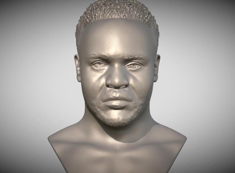 Dereck Chisora bust for 3D printing