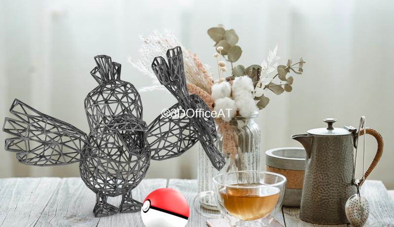 #083 Farfetch'd Pokemon Wiremon Figure - Cartoon Bird Wire Figure