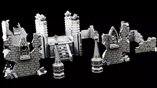 Gothic Temple And City Ruins For Tabletop Games