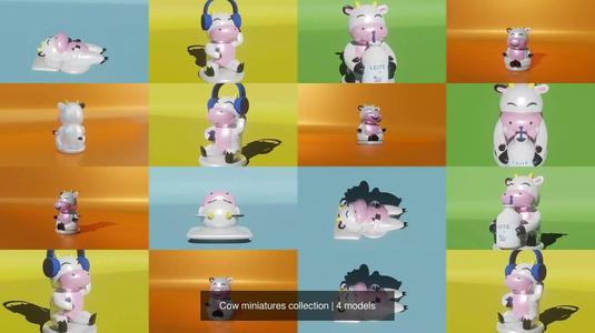 Cow miniatures collection