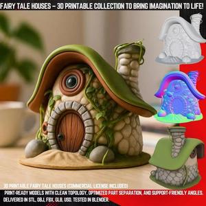 Fairy Tale Dwarf House 3D Model