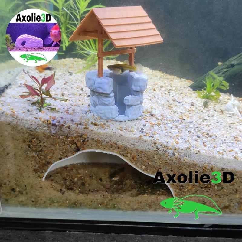 AQUARIUM CAVE IN THE FORM OF A WATER WELL WITH CIRCULATION AND OXYGENATION SYSTEM