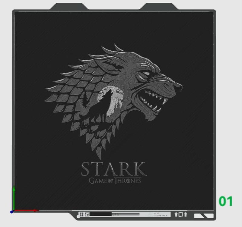 House Stark Logo Hueforge 