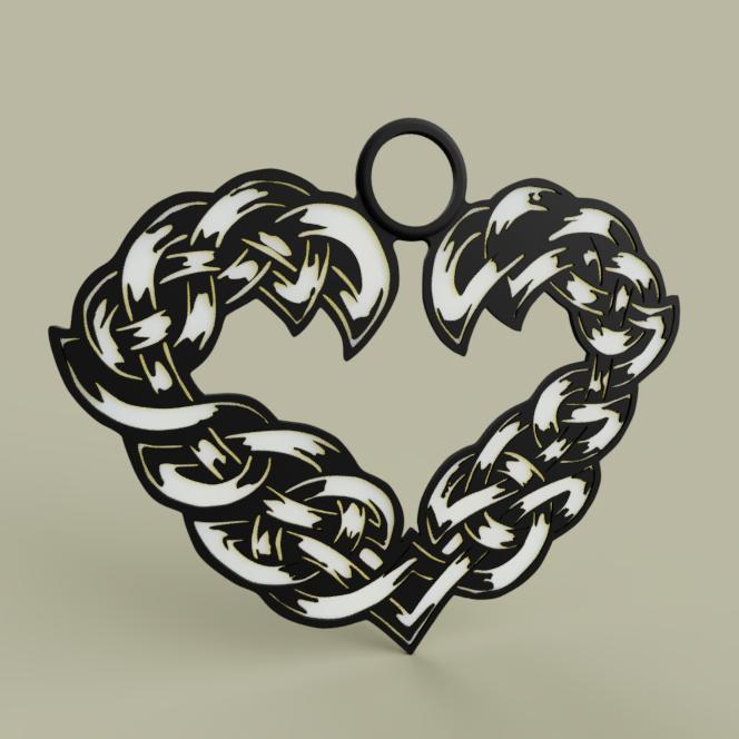Celtic heart medal