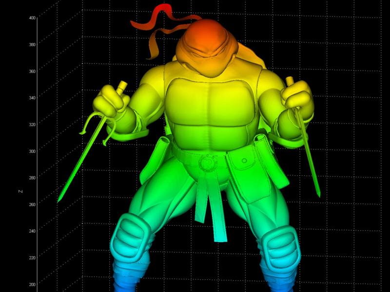 Life-Size Raphael Ninja Turtle 3D Model Part 4