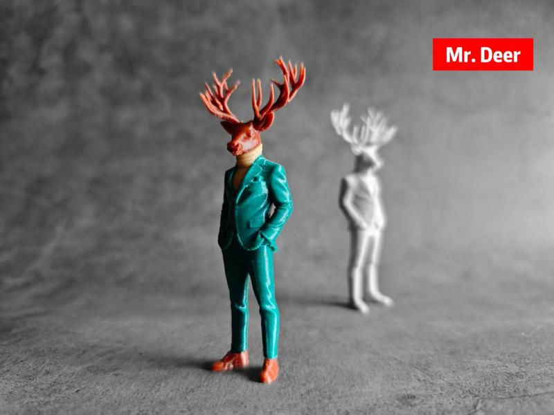 Mr. Deer Office Decoration Ornament (AMS version + monochrome version)