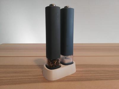Electric spice mil holder
