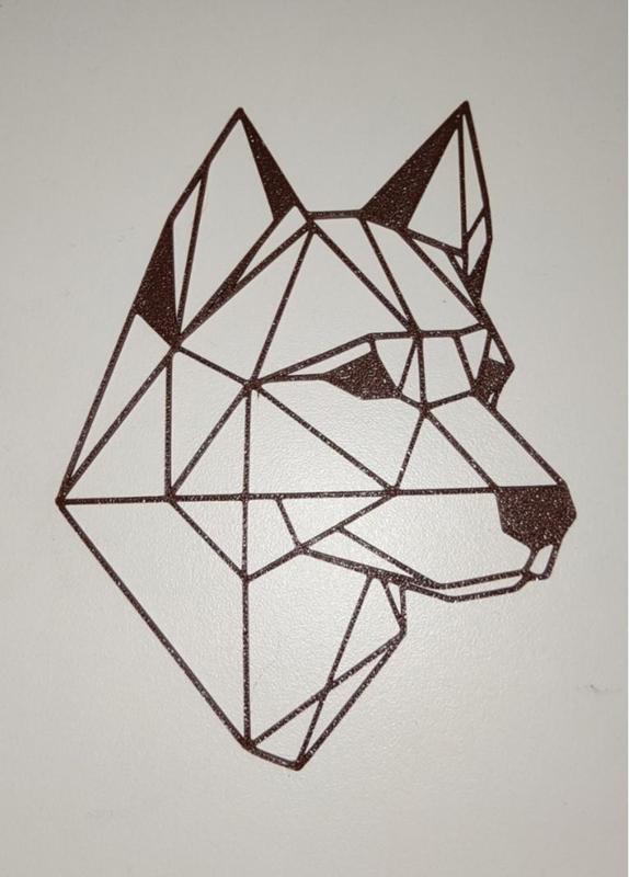 Wall art - 2D line art - Dog