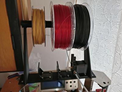 3 x extruder motor and 3 x spool mount for Zonestar P802Q preparing for diamond hotend