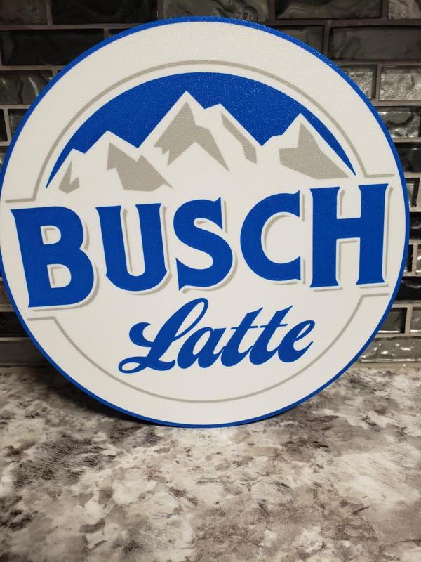Busch Latte Light Box Sign