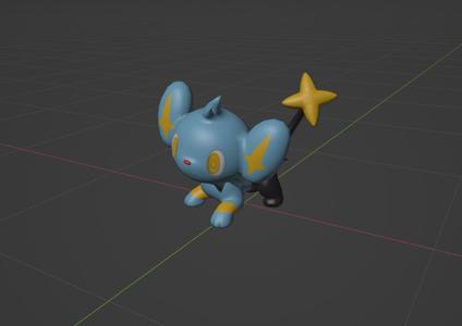 Shinx pokemon 3D print model