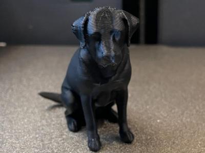 Black Labrador Figurine