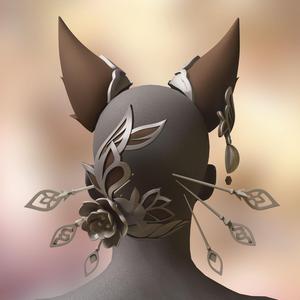 Honkai Fugue Cosplay Kit Hairpins and Ears
