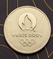 coin pin piece JO 2024 OLYMPIC GAMES paris