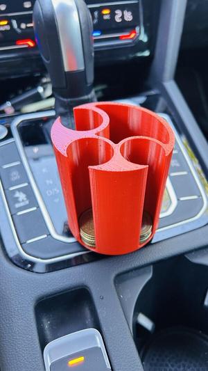 Coin holder for VW Passat