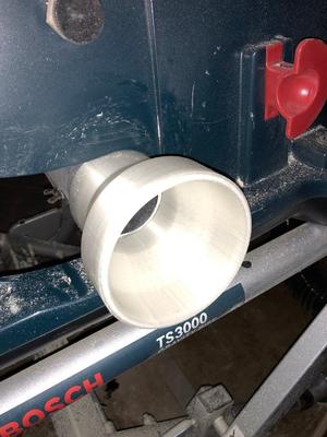 2" to 4" woodworking air hose adapter