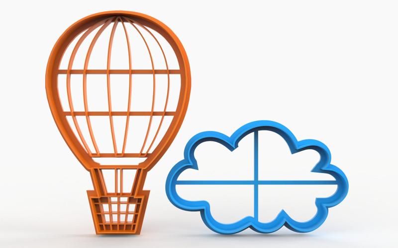 CUTTING BALLOON AND CLOUD