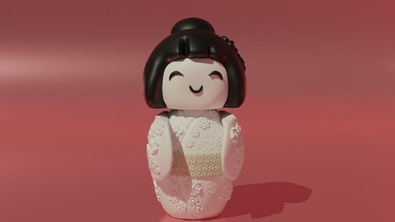 Japanese Kokeshi Doll