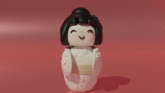 Japanese Kokeshi Doll