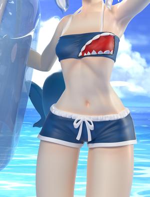 Gawr Gura summer figure