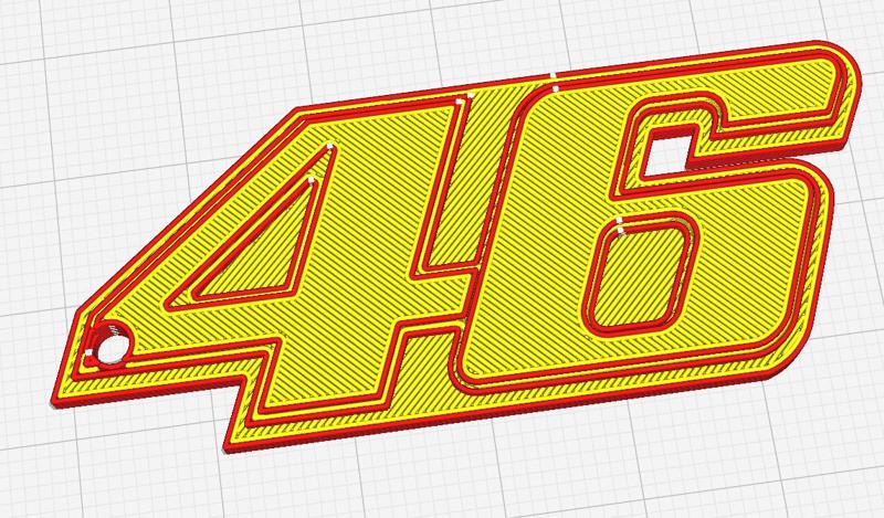 Keychain 46 Valentino R.
