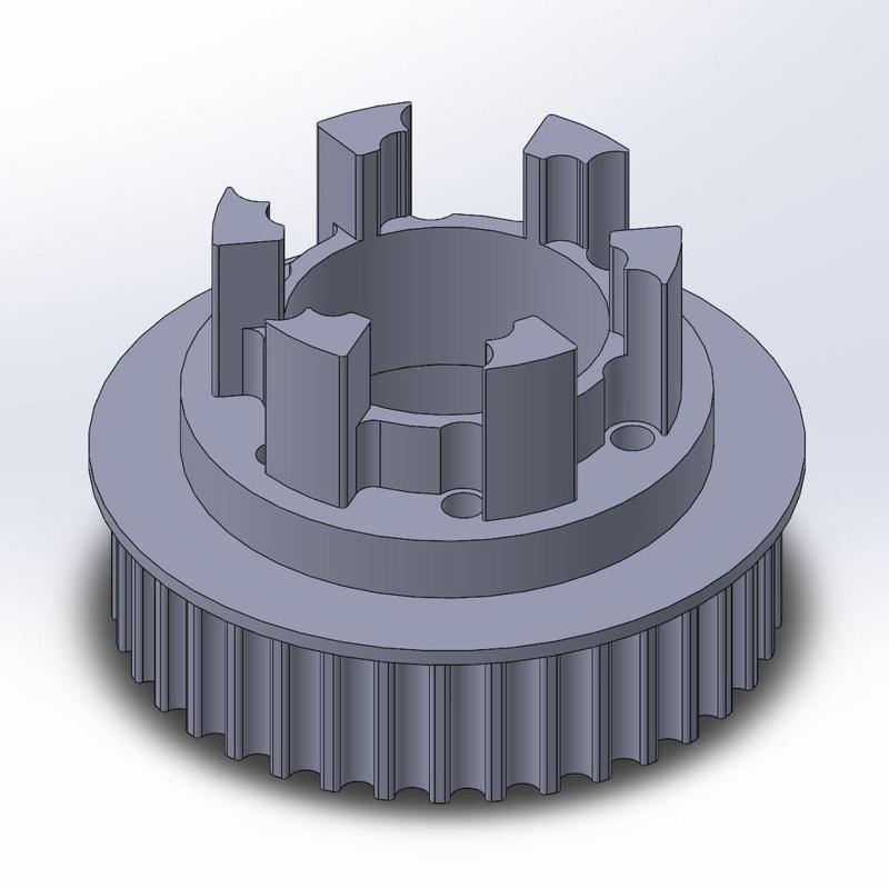 Longboard ABEC 11 Flywheels - Flywheel Clones - MBS All Terrain Wheels - CNC 37T Single Piece Pulley for 9mm, 12mm, 15mm Belts