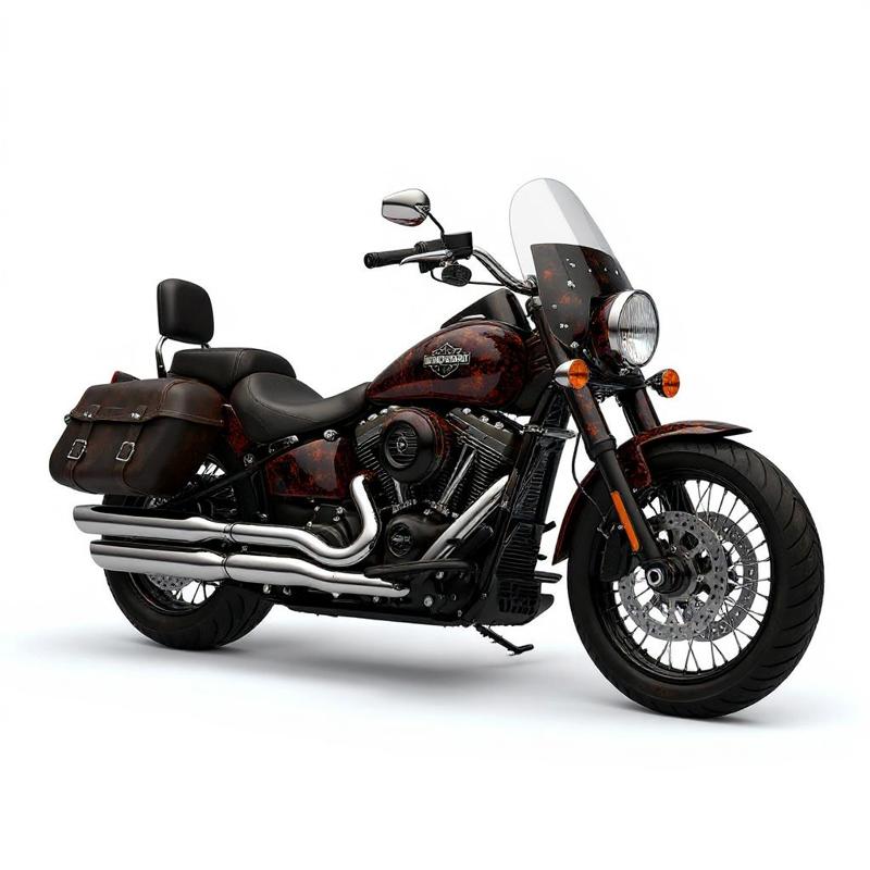 Classic American Style Cruiser Motorcycle