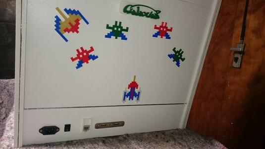 HP holder, Handle, topper and decoration for my Galaxian bartop