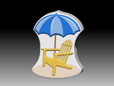 BEACH CHAIR SOLID SHAMPOO AND MOLD FOR SOAP PUMP