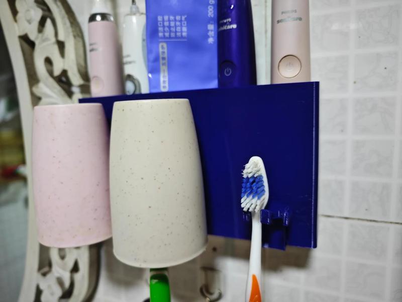 Toothbrush Toothpaste Bathroom Shelf