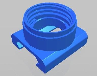 Picatinny to waterbottle socket connector