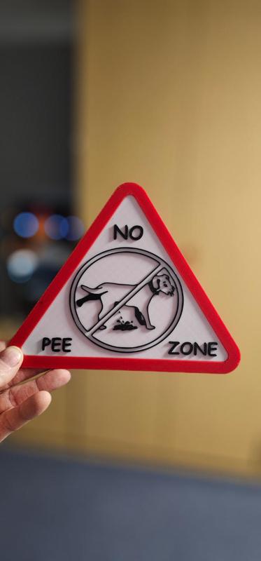 Dog Sign No Pee Zone