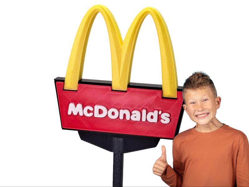 McDonald's Style Roadside Sign
