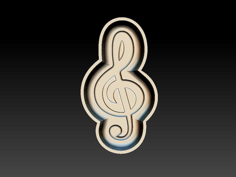 Treble Clef, Hybrid Bath Bomb Mould