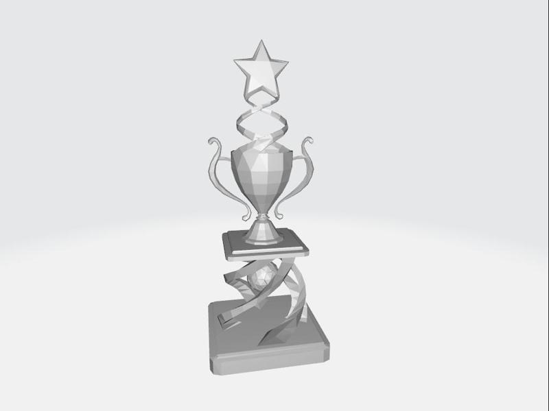 Super Star Cup Trophy Mario Kart Lowpoly
