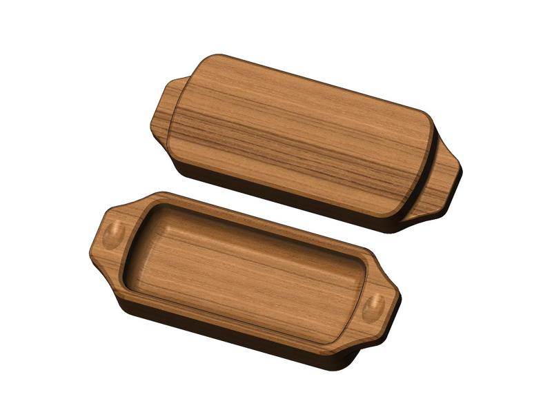 Slot shaped serving bowl 3D print model